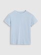 Chłopięcy t-shirt oversize 4F 4FJWSS25TTSHM2324 - niebieski