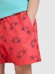 Chłopięce spodenki plażowe 4F 4FJWSS25UBDSM121 - czerwone