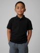 mini: Chłopięce polo 4F 4FJWSS26TPTSM662 - czarne (1)