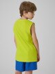 mini: Chłopięca koszulka bez rękawów z nadrukiem 4F 4FJWSS26TSLEM294 - zielona (4)