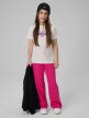 mini: Dziewczęcy t-shirt z nadrukiem 4F 4FJWSS26TTSHF2885 - kremowy (2)