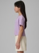 mini: Dziewczęcy t-shirt z nadrukiem 4F 4FJWSS26TTSHF2941 - fioletowy (3)