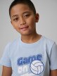 mini: Chłopięcy t-shirt z nadrukiem 4F 4FJWSS26TTSHM3011 - niebieski (4)