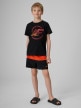 mini: Chłopięcy t-shirt z nadrukiem 4F 4FJWSS26TTSHM3284 - czarny (2)