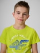 mini: Chłopięcy t-shirt z nadrukiem 4F 4FJWSS26TTSHM3284 - zielony (3)