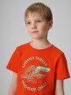 mini: Chłopięcy t-shirt z nadrukiem 4F 4FJWSS26TTSHM3284 - czerwony (3)