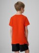 mini: Chłopięcy t-shirt z nadrukiem 4F 4FJWSS26TTSHM3284 - czerwony (4)