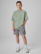 mini: Chłopięcy t-shirt z nadrukiem 4F 4FJWSS26TTSHM3285- miętowy (2)