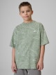 mini: Chłopięcy t-shirt z nadrukiem 4F 4FJWSS26TTSHM3285- miętowy (1)
