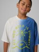 mini: Chłopięcy t-shirt z nadrukiem 4F 4FJWSS26TTSHM3286 - niebieski (3)