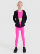 Dziewczęca bluza sportowa rozpinana z kapturem 4F 4FJWSS25TFSWF448 - czarna