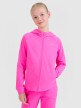 4F JUNIOR Dziewczęca bluza sportowa rozpinana z kapturem 4F 4FJWSS25TFSWF448  różowa Różowy