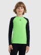  4F JUNIOR Chłopięca bielizna termiczna (góra) 4F 4FJRAW25UBRUM122  zielona Zielony
