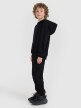 mini: Chłopięca bluza dresowa nierozpinana z kapturem 4F 4FJRMM00TSWSM2482 - czarna (3)