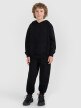 mini: Chłopięca bluza dresowa nierozpinana z kapturem 4F 4FJRMM00TSWSM2482 - czarna (2)