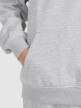 mini: Chłopięca bluza dresowa nierozpinana z kapturem 4F 4FJRMM00TSWSM2482 - szara (5)