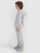 mini: Chłopięca bluza dresowa nierozpinana z kapturem 4F 4FJRMM00TSWSM2482 - szara (3)
