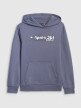mini: Chłopięca bluza dresowa nierozpinana z kapturem 4F 4FJRAW25TSWSM2416 - niebieska (7)