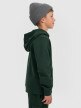 mini: Chłopięca bluza dresowa nierozpinana z kapturem 4F 4FJRAW25TSWSM2416 - zielona (3)