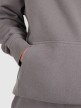Chłopięca bluza dresowa nierozpinana z kapturem 4F 4FJRAW25TSWSM2490 - szara