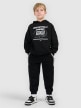 mini: Chłopięca bluza dresowa nierozpinana z kapturem 4F 4FJRSS26TSWSM2814 - czarna (2)