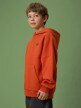 mini: Chłopięca bluza dresowa nierozpinana z kapturem 4F 4FJRSS26TSWSM2828 - pomarańczowa (3)