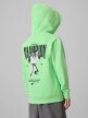 mini: Chłopięca bluza dresowa nierozpinana z kapturem 4F 4FJRSS26TSWSM2905 - zielona (7)