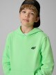 mini: Chłopięca bluza dresowa nierozpinana z kapturem 4F 4FJRSS26TSWSM2905 - zielona (5)