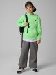 mini: Chłopięca bluza dresowa nierozpinana z kapturem 4F 4FJRSS26TSWSM2905 - zielona (3)