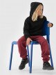 Chłopięca bluza dresowa nierozpinana z kapturem 4F 4FJWMM00TSWSM1860 - czarna 