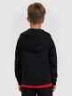 mini: Chłopięca bluza dresowa rozpinana z kapturem 4F 4FJRAW25TSWSM2415 - czarna (6)
