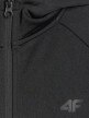 mini: Chłopięca bluza dresowa rozpinana z kapturem 4F 4FJRAW25TSWSM2415 - czarna (8)