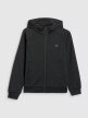 mini: Chłopięca bluza dresowa rozpinana z kapturem 4F 4FJRAW25TSWSM2415 - czarna (7)