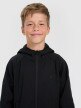 mini: Chłopięca bluza dresowa rozpinana z kapturem 4F 4FJRAW25TSWSM2415 - czarna (4)