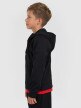 mini: Chłopięca bluza dresowa rozpinana z kapturem 4F 4FJRAW25TSWSM2415 - czarna (3)