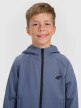 mini: Chłopięca bluza dresowa rozpinana z kapturem 4F 4FJRAW25TSWSM2415 - granatowa (4)
