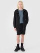 mini: Chłopięca bluza dresowa rozpinana z kapturem 4F 4FJWSS25TSWSM1714 - czarna (5)
