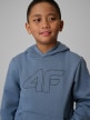 mini: Chłopięca bluza nierozpinana z kapturem 4F 4FJRSS26TSWSM2748 - denim (4)