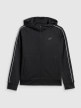 mini: Chłopięca bluza treningowa rozpinana z kapturem 4F 4FJRSS26TFSWM0992 - czarna (7)
