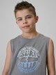 mini: Chłopięca koszulka bez rękawów z nadrukiem 4F 4FJRSS26TSLEM326 - szara (3)