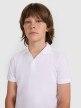 mini: Chłopięca koszulka polo 4F 4FJRAW25TPTSM0749 - biała (4)