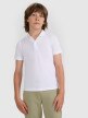 mini: Chłopięca koszulka polo 4F 4FJRAW25TPTSM0749 - biała (1)