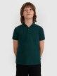 4F JUNIOR Chłopięca koszulka polo 4F 4FJRAW25TPTSM0749  zielona Zielony