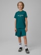 mini: Chłopięca koszulka treningowa 4F 4FJRSS26TFTSM2390 - turkusowa (5)