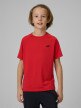 mini: Chłopięca koszulka treningowa 4F 4FJWSS26TFTSM1971 - czerwona (2)
