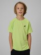 mini: Chłopięca koszulka treningowa 4F 4FJWSS26TFTSM1971 - zielona (1)