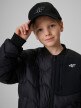 mini: Chłopięca kurtka puchowa pikowana 4F 4FJRSS26TDJAM0957 - czarna (4)
