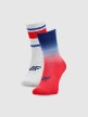 Chłopięce skarpetki casual (2-pack) 4F 4FJWSS25USOCM435 - multikolor