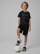  4F JUNIOR Chłopięce spodenki treningowe 4F 4FJRSS26TFSHM1693  czarne Czarny