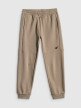 mini: Chłopięce spodnie dresowe joggery 4F 4FJRSS26TTROM1995 - beżowe (7)